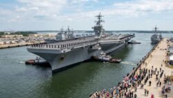 The Nuclear Powered Aircraft Carrier Uss George H. W. Bush Returned To Norfolk After Completing Comptuex Exercises in The Atlantic