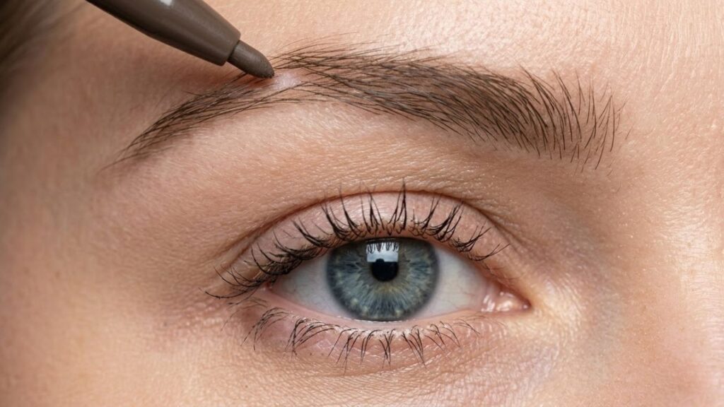 Eyebrow Pencil Application