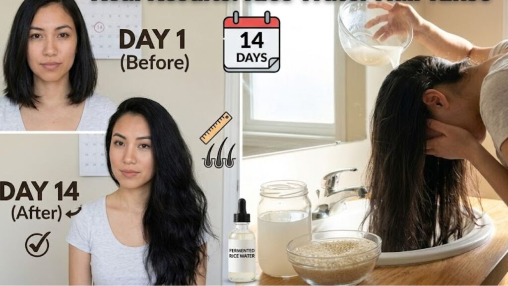 Women Using Rice Water